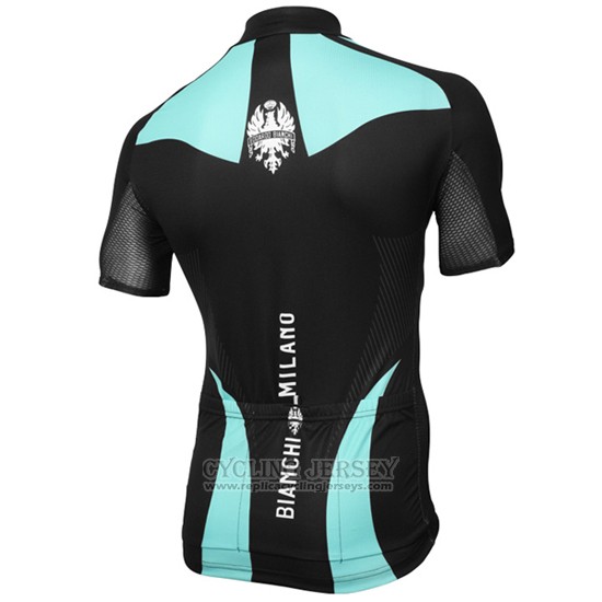 2016 Cycling Jersey Bianchi Light Blue and Yellow Short Sleeve and Bib Short