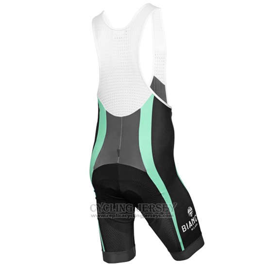 2016 Cycling Jersey Bianchi Light Blue and Yellow Short Sleeve and Bib Short