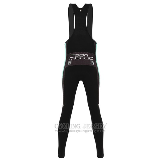 2016 Cycling Jersey Bianchi Mtb Black and Green Long Sleeve and Bib Tight