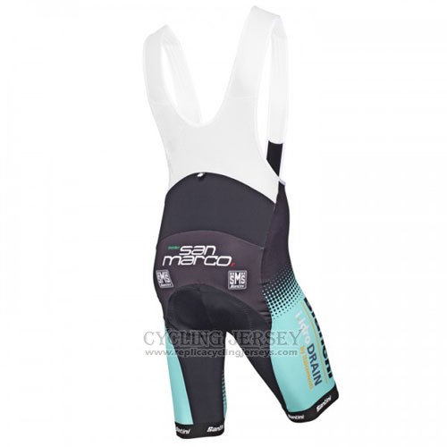 2016 Cycling Jersey Bianchi Mtb Black and Light Blue Short Sleeve and Bib Short