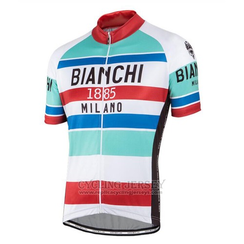 2016 Cycling Jersey Bianchi Red and White Short Sleeve and Bib Short
