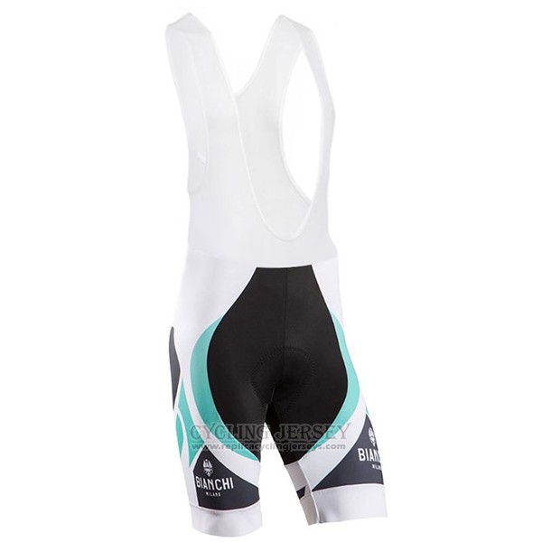2016 Cycling Jersey Bianchi Sky Blue and White Short Sleeve and Bib Short