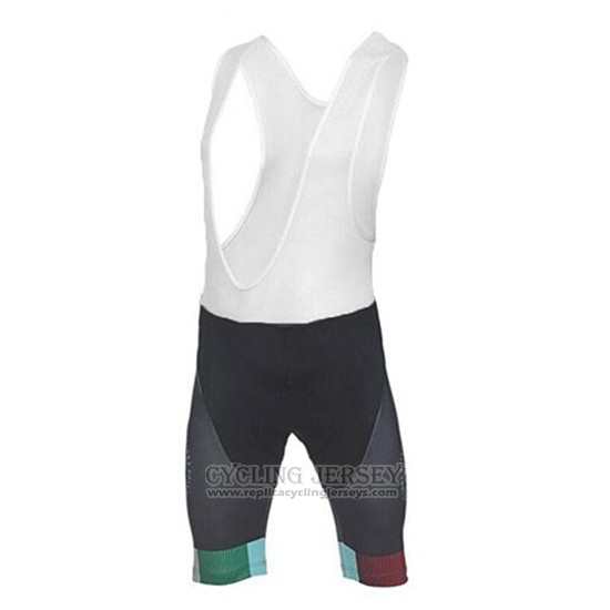 2017 Cycling Jersey Bianchi Black Short Sleeve and Bib Short