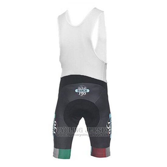 2017 Cycling Jersey Bianchi Black Short Sleeve and Bib Short