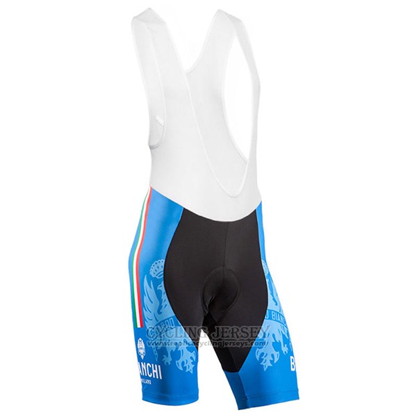 2017 Cycling Jersey Bianchi Blue Short Sleeve and Bib Short