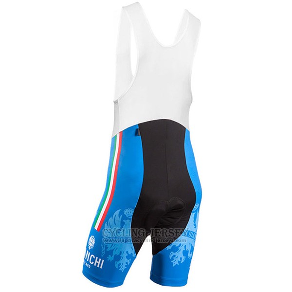 2017 Cycling Jersey Bianchi Blue Short Sleeve and Bib Short