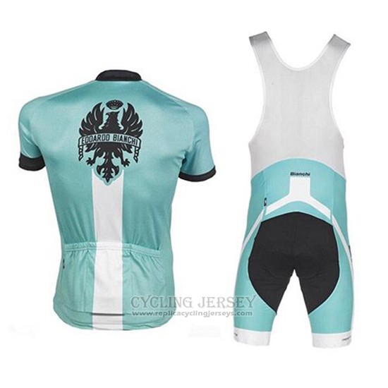 2017 Cycling Jersey Bianchi Green Short Sleeve and Bib Short