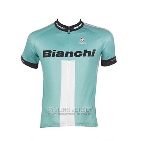 2017 Cycling Jersey Bianchi Green Short Sleeve and Bib Short