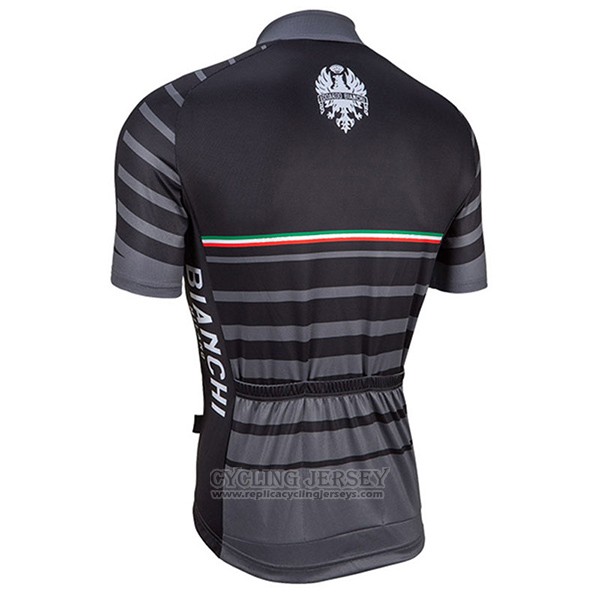 2017 Cycling Jersey Bianchi Milano Albatros Gray Short Sleeve and Bib Short