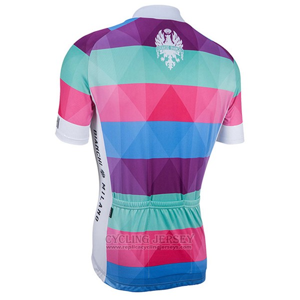 2017 Cycling Jersey Bianchi Milano Aviolo Red Short Sleeve and Bib Short