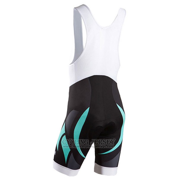 2017 Cycling Jersey Bianchi Milano Black and Green Short Sleeve and Bib Short