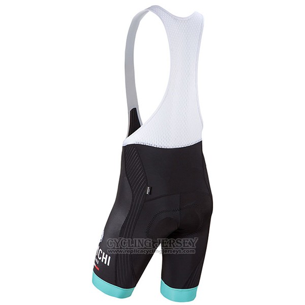 2017 Cycling Jersey Bianchi Milano Ceresole Black Short Sleeve and Bib Short