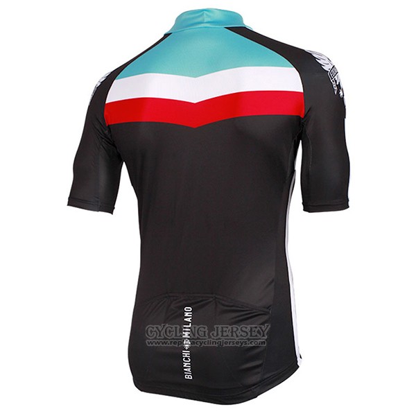 2017 Cycling Jersey Bianchi Milano Chorei Black Short Sleeve and Bib Short