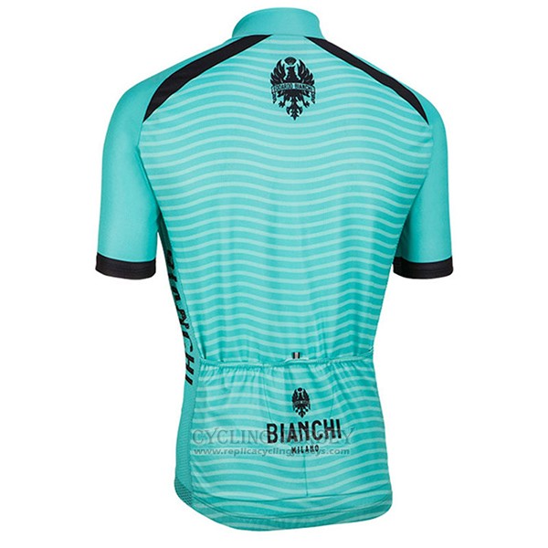 2017 Cycling Jersey Bianchi Milano Meja Green Short Sleeve and Bib Short