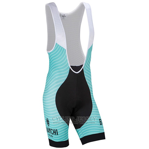 2017 Cycling Jersey Bianchi Milano Meja Green Short Sleeve and Bib Short