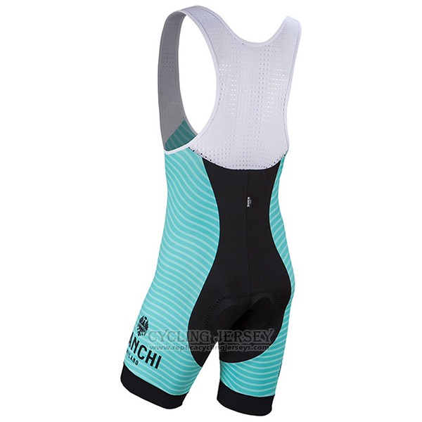 2017 Cycling Jersey Bianchi Milano Meja Green Short Sleeve and Bib Short