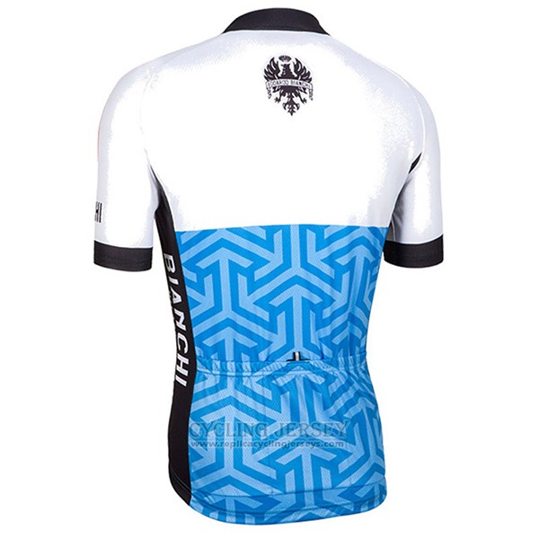 2017 Cycling Jersey Bianchi Milano Pontesei Blue Short Sleeve and Bib Short