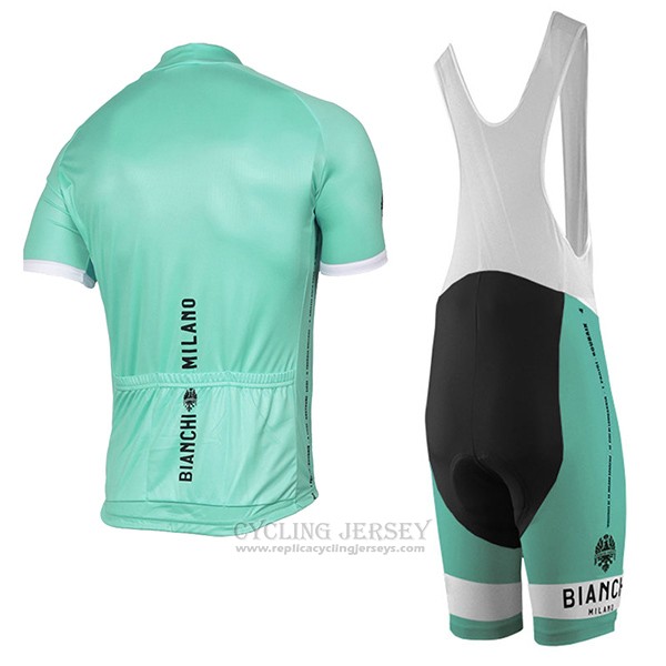2017 Cycling Jersey Bianchi Milano Pride Green Short Sleeve and Bib Short