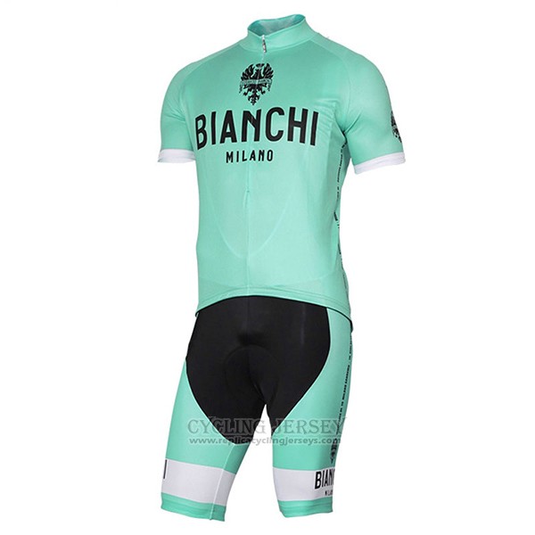 2017 Cycling Jersey Bianchi Milano Pride Green Short Sleeve and Bib Short