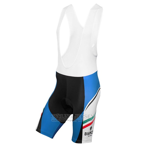 2017 Cycling Jersey Bianchi Milano Sky Blue and White Short Sleeve and Bib Short