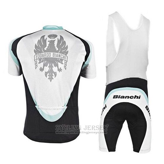 2017 Cycling Jersey Bianchi White Short Sleeve and Bib Short