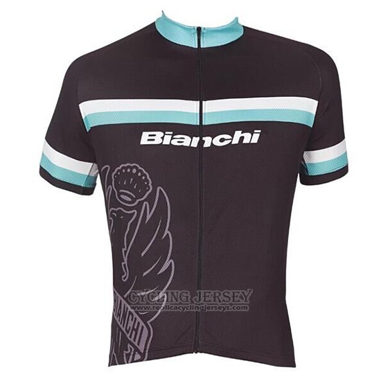 2017 Cycling Jersey Bianchi White and Light Blue Short Sleeve and Bib Short