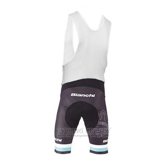 2017 Cycling Jersey Bianchi White and Light Blue Short Sleeve and Bib Short