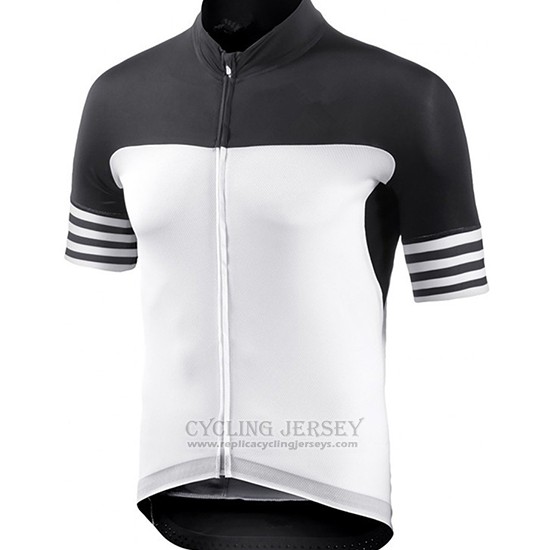 2018 Cycling Jersey Bianchi Black and White Short Sleeve and Bib Short