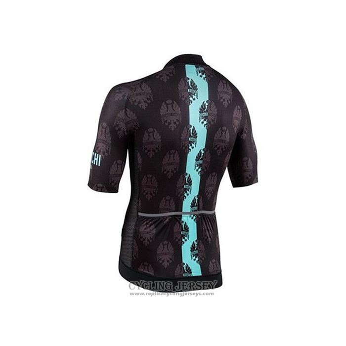 2020 Cycling Jersey Bianchi Black Blue Short Sleeve And Bib Short