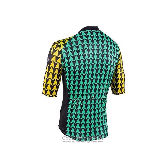 2020 Cycling Jersey Bianchi Black Blue Yellow Short Sleeve And Bib Short