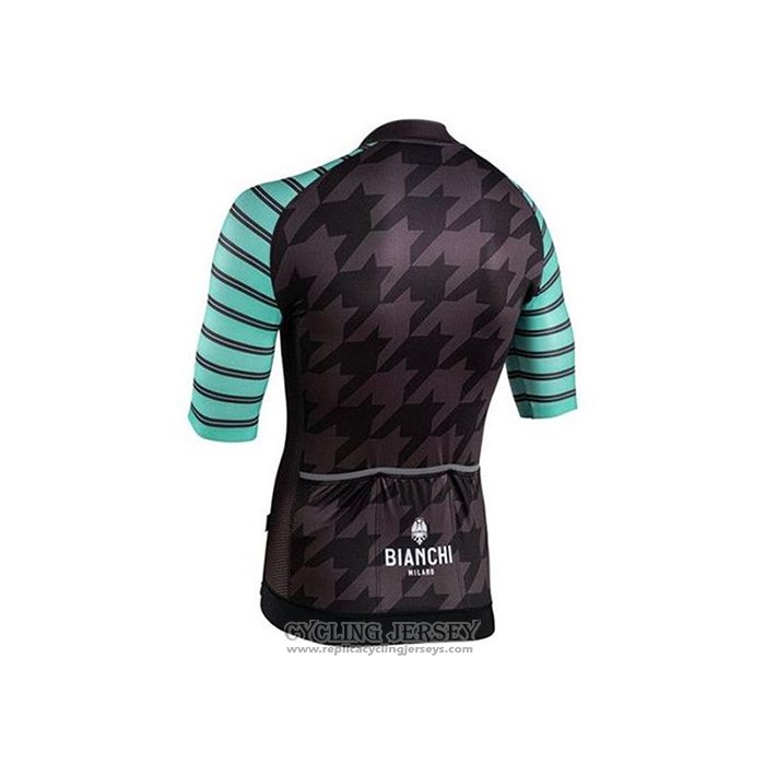 2020 Cycling Jersey Bianchi Black Green White Short Sleeve And Bib Short