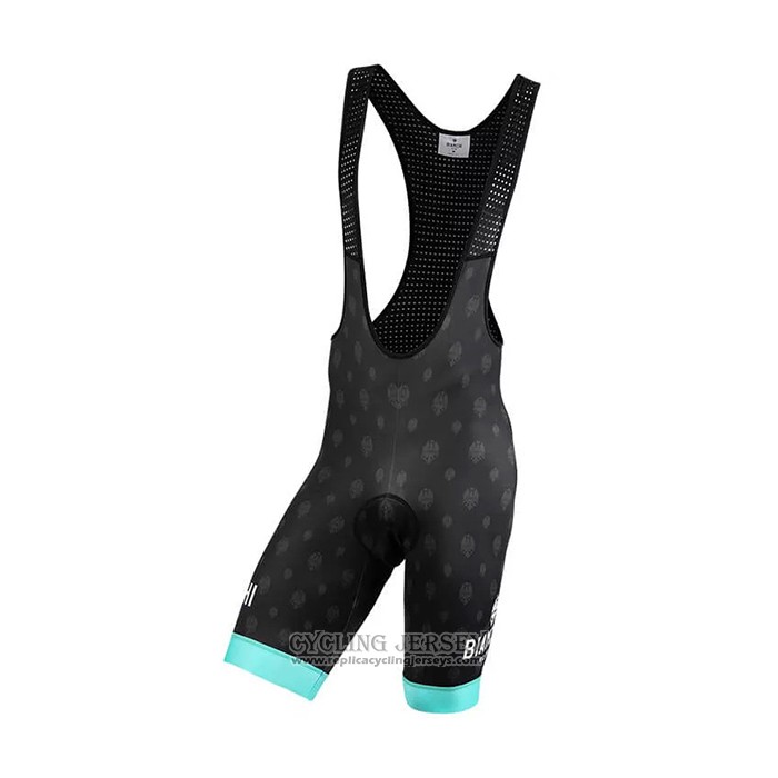 2021 Cycling Jersey Bianchi Black Green Short Sleeve And Bib Short