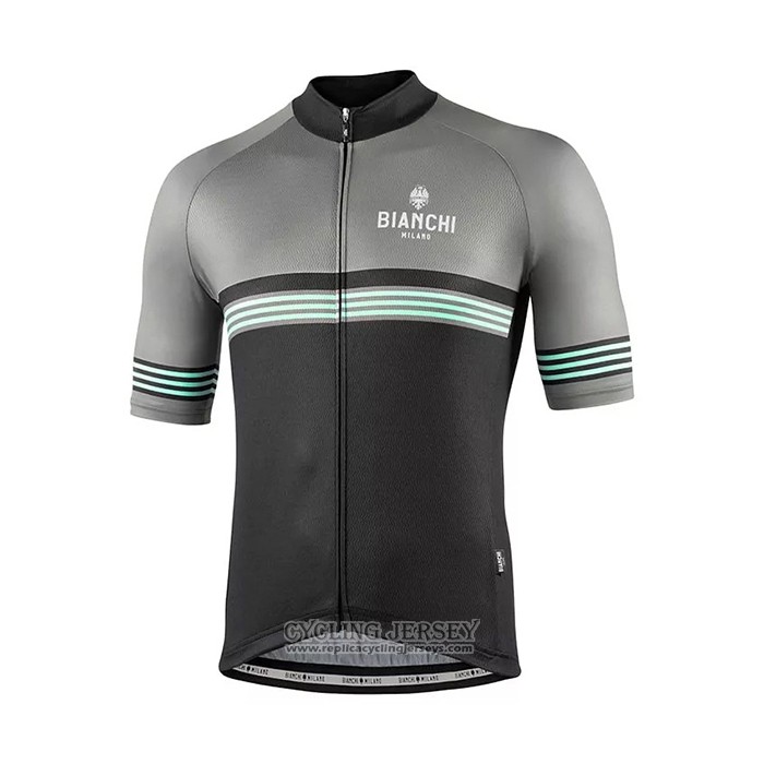 2021 Cycling Jersey Bianchi Gray Short Sleeve And Bib Short