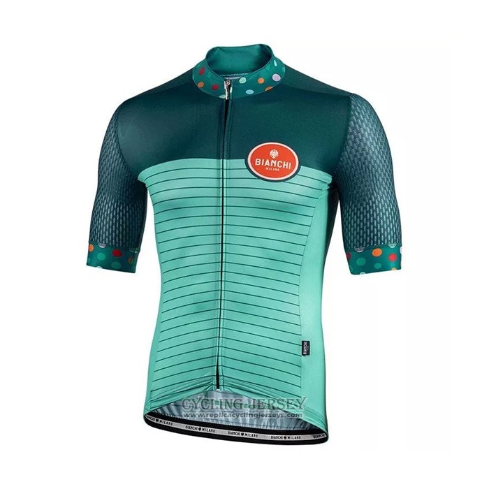 2021 Cycling Jersey Bianchi Green Short Sleeve And Bib Short
