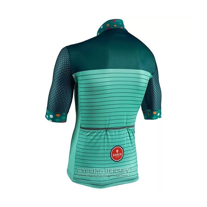 2021 Cycling Jersey Bianchi Green Short Sleeve And Bib Short