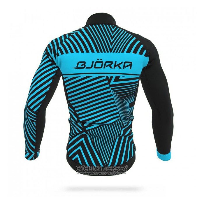 2021 Cycling Jersey Bjorka Blue Long Sleeve And Bib Tight