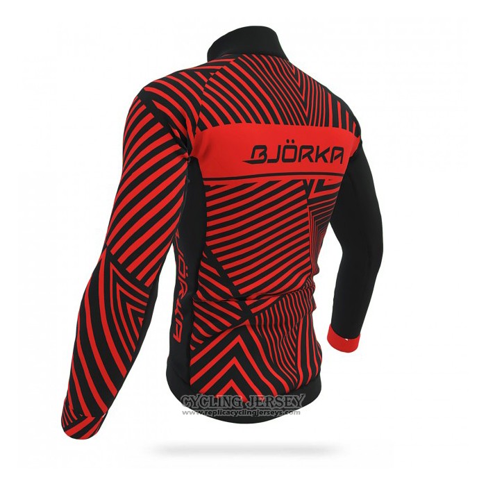 2021 Cycling Jersey Bjorka Red Long Sleeve And Bib Tight