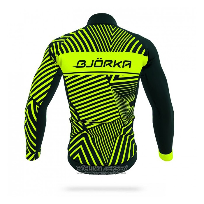 2021 Cycling Jersey Bjorka Yellow Long Sleeve And Bib Tight