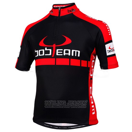 2015 Cycling Jersey Bobteam Black Short Sleeve and Bib Short