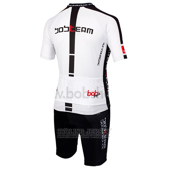 2015 Cycling Jersey Bobteam White Short Sleeve and Bib Short