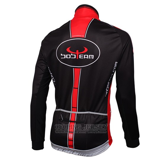 2016 Cycling Jersey Bobteam Black Long Sleeve and Bib Tight