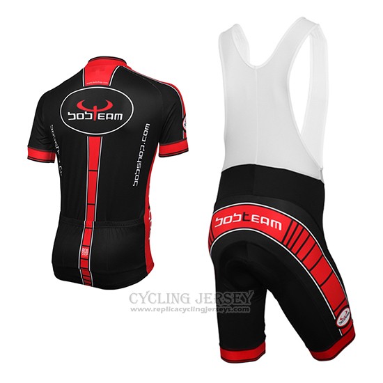 2016 Cycling Jersey Bobteam Black Short Sleeve and Bib Short