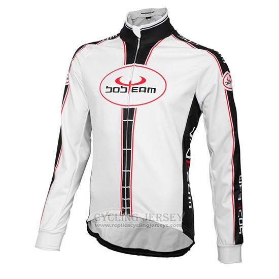 2016 Cycling Jersey Bobteam White Long Sleeve and Bib Tight