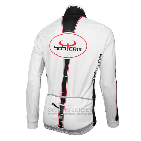 2016 Cycling Jersey Bobteam White Long Sleeve and Bib Tight