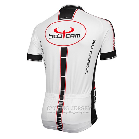 2016 Cycling Jersey Bobteam White Short Sleeve and Bib Short