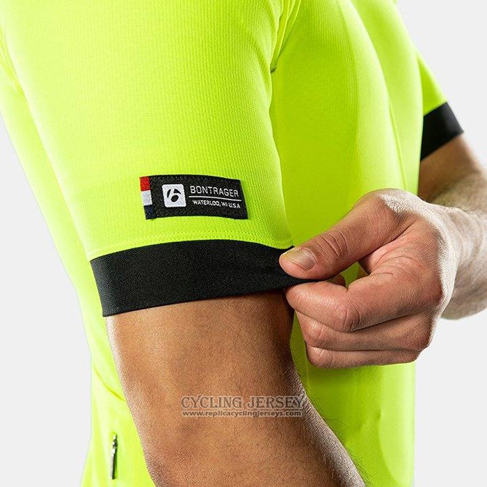 2020 Cycling Jersey Bontrage Yellow Short Sleeve And Bib Short