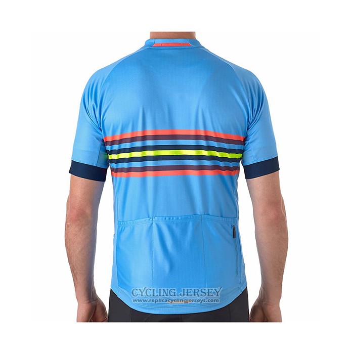 2021 Cycling Jersey Bontrager Blue Short Sleeve And Bib Short QXF21-0045