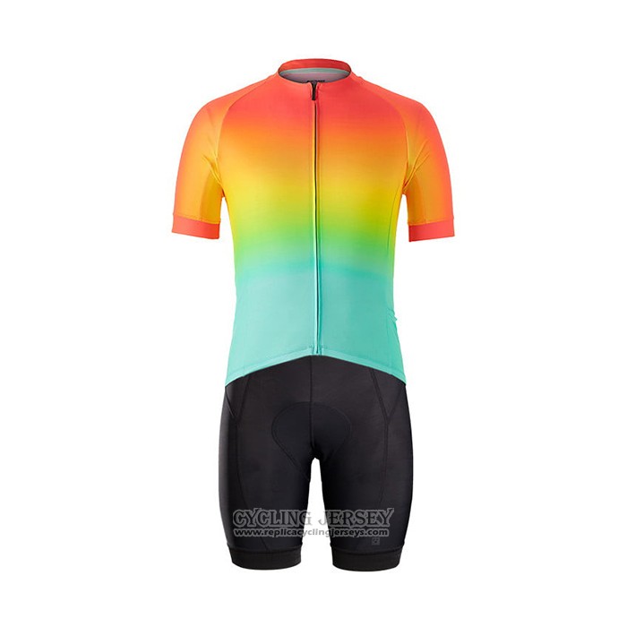 2021 Cycling Jersey Bontrager Multicolore Short Sleeve And Bib Short QXF21-0044