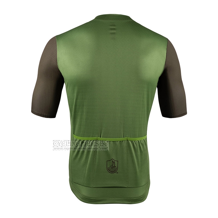 2022 Cycling Jersey Campagnolo Green Short Sleeve and Bib Short