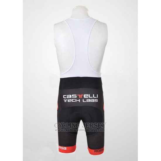 2010 Cycling Jersey Castelli Black and White Short Sleeve and Bib Short